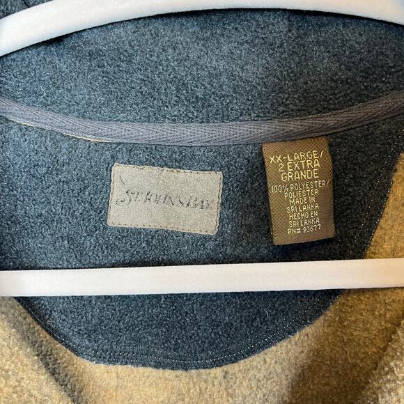 St. John’s Bay brown quarter zip fleece long sleeve preowned good condition - Picture 2 of 5